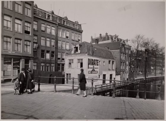 The Pirate House in 1930, with a small boy visible in the top right window.