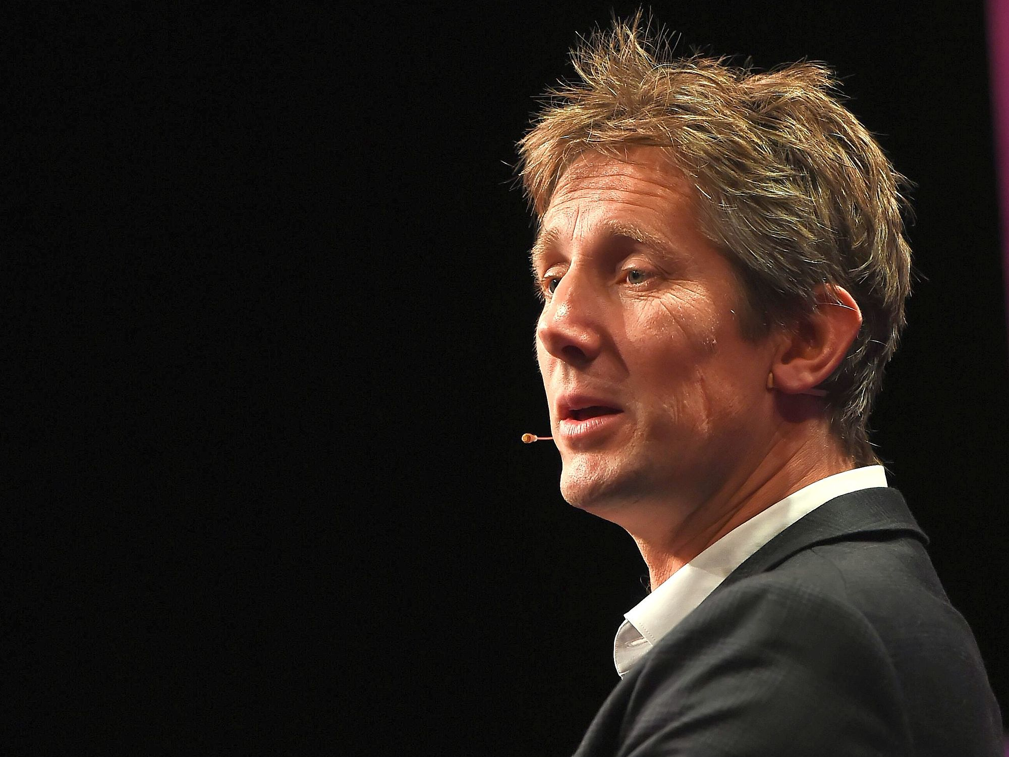 Van der Sar speaking in 2015