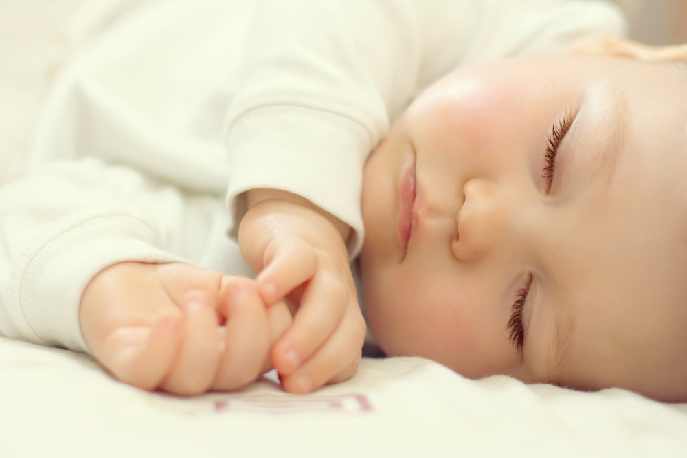 Close-up of a baby sleeping