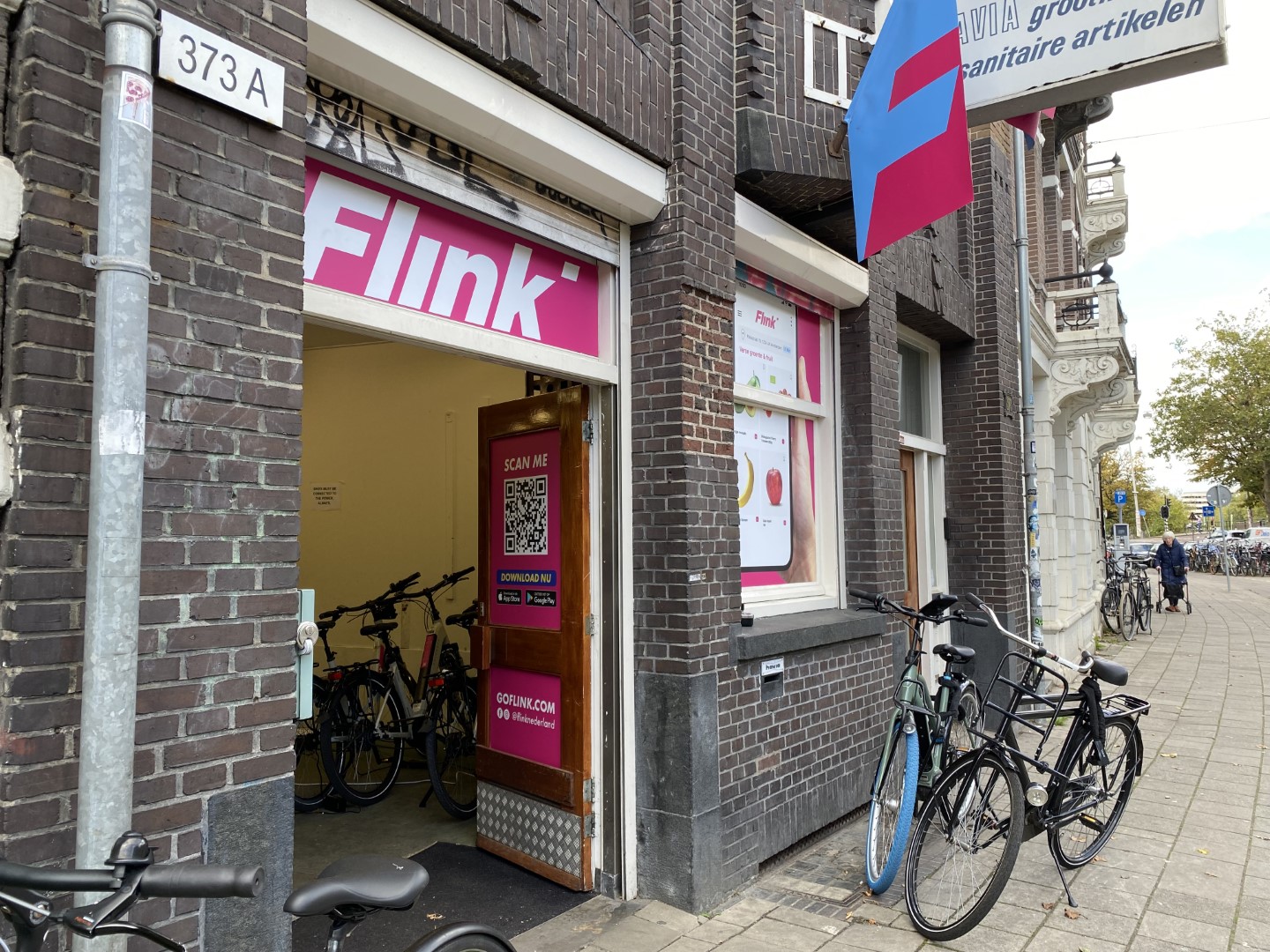 De vestigingen van Flink en Getir in Amsterdam-West moeten op 14 september sluiten