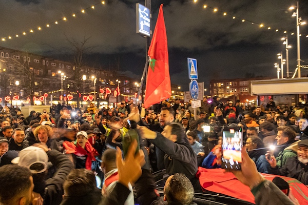 Celebraciones y arrestos en NL cuando Marruecos vence a España