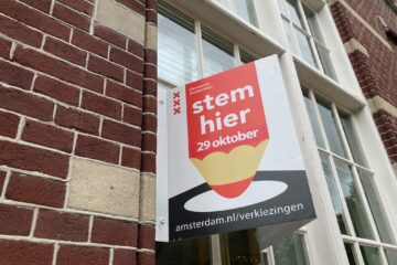 Election, vote here, amsterdam